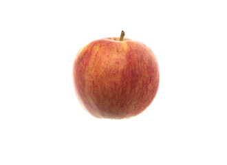 Red apple fruit on white background