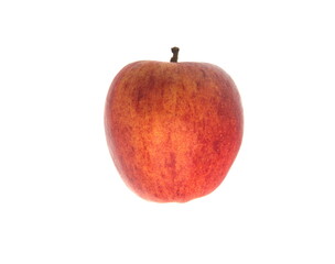 Red apple fruit on white background
