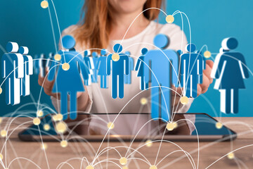 conference Digital Network and data concept 3d