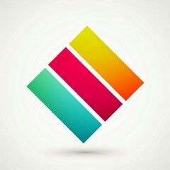 Obraz premium base logo rectangles de couleurs en ia base avec zone d'écriture