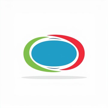 base de logo ovale color&eacute; en ia spirale et r&eacute;ussite entreprise