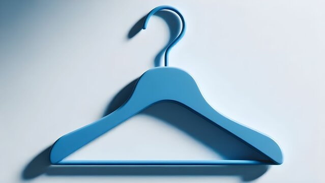 wooden elegance clothes hanger in abstract white background