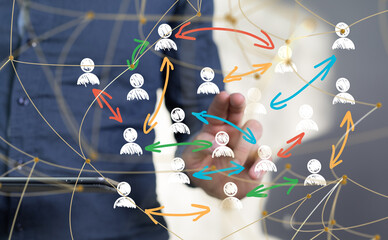 conference Digital Network and data concept 3d