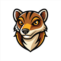 weasel head logo vector illustration