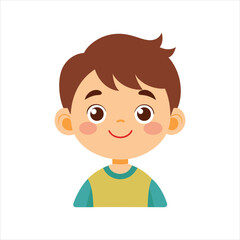 happy smiling child vector Flamingo