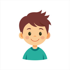 happy smiling child vector Flamingo