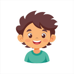 happy smiling child vector Flamingo