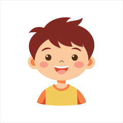 Obraz premium happy smiling child vector Flamingo