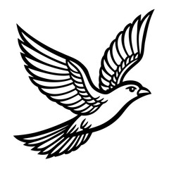 A dove of peace vector logo icons
