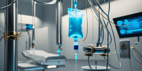 intravenous serum infused with an artificial intelligence code, modern medicine