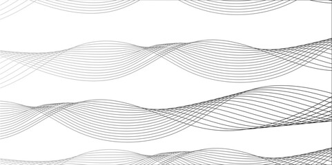 Fototapeta premium Abstract colorful glowing frequency sound wave technology curve lines background. Multi-colored smooth element swoosh speed wave modern stream Multi-colored Gradient smooth element.