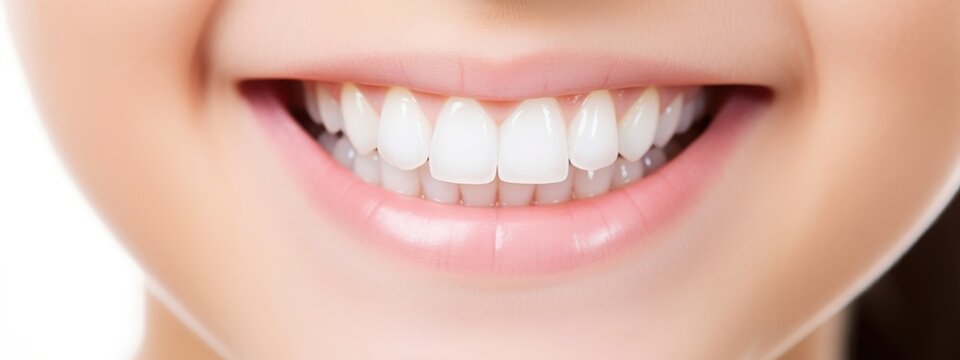 baby smile close. white teeth of a child isolated on a white background