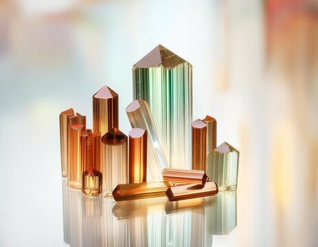 Amazing bright and shiny Burmese Tourmaline crystal cluster background. Jewel mineral detailed macro