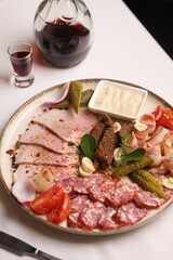 Restaurant menu food wine drink specials meat fish carpaccio sashimi delicious soup sauce 