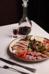 Restaurant menu food wine drink specials meat fish carpaccio sashimi delicious soup sauce 