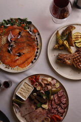 Restaurant menu food wine drink specials meat fish carpaccio sashimi delicious soup sauce 