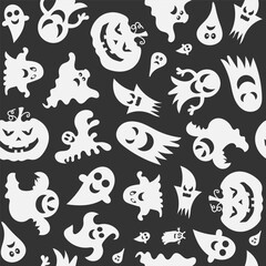 Seamless vector pattern for Halloween design