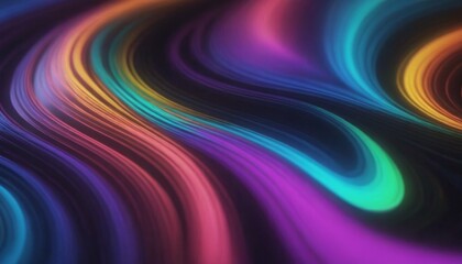 Vibrant Abstract Waves of Colorful Light and Shadow