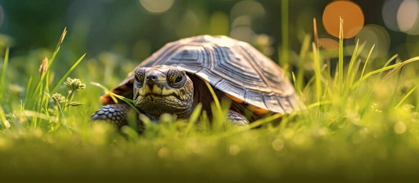 A Turtle in the Grass
