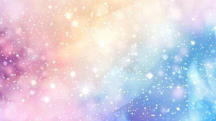 Fototapeta premium Abstract Pastel Sky with Sparkling Lights Background