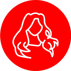 Hairstyling Ideas Line White Circle Red