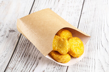 Crunchy crispy chicken nuggets snack
