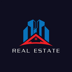 residential home real estate logo design vector