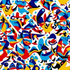 Obraz premium White wall with colorful multicolored hand prints. Friendship concept background. Children hand prints on the wall