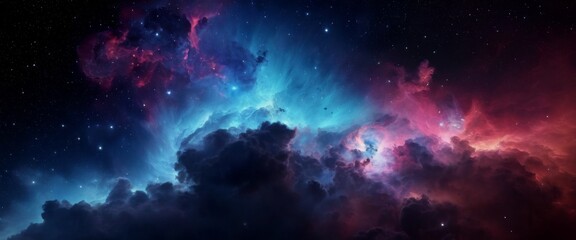 Fototapeta premium Transparent colorful motion gradient Interstellar clouds of gas