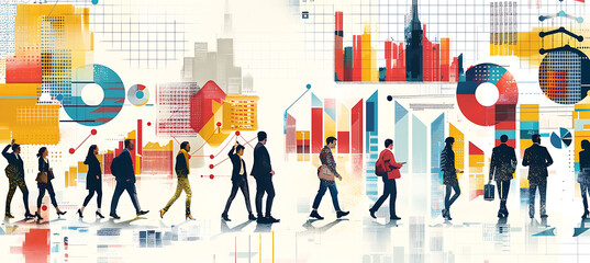 Business forum on innovation leadership and market dynamics featuring visual data and data visualization