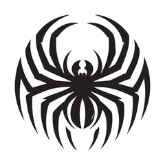 Spider vector silhouette