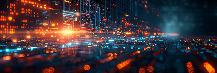 Fototapeta premium Business forum on technology and datadriven insights emphasizing strategic planning and decisionmaking