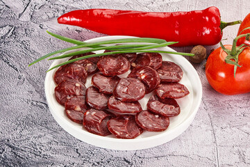 Wild Bear meat homemade sausages