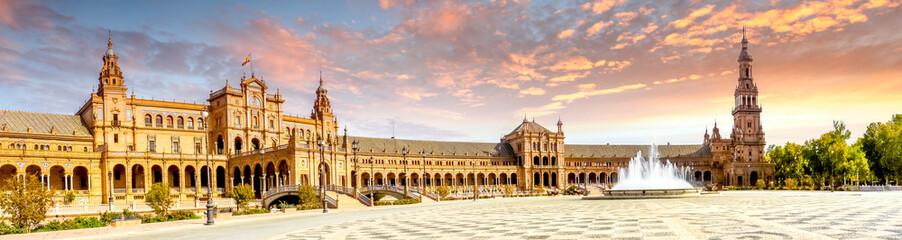 Plaza de Espana, Sevilla, Spanien