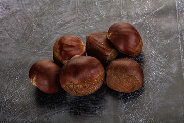 Obraz premium Tasty delicous brown natural Chestnut