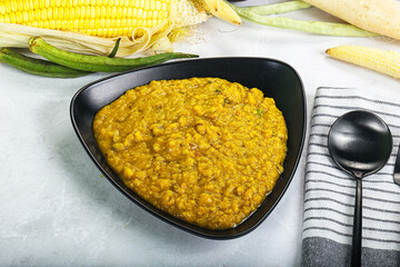 Vegan cuisine - Indian soup daal