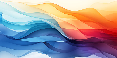 Abstract background with soft waves in pink and blue colors