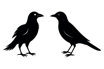 silhouette of a crow