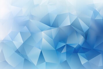 Obraz premium Blue abstract polygonal background. Vector illustration for your design.