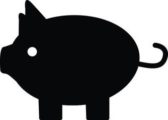 Piggy Bank, Money saving bank, Piggy Bank symbol, money storage bank, money deposit icon, deposit moneybox