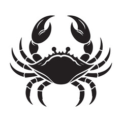 Crab vector silhouette