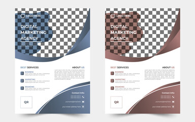 Business flayer form template. modern flayer template. professional flayer design.