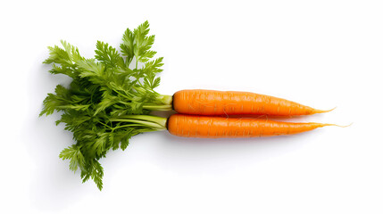 bunch of carrots on a white background