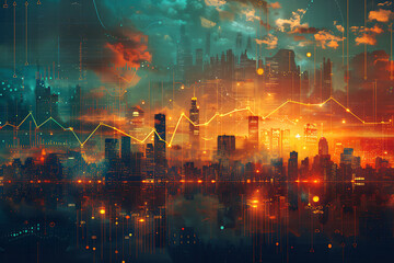 Obraz premium Insightful infographic showing the impact of trade tariffs on global commerce with graphs charts and affected industries emphasizing business strategy and economic policy
