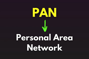 Fototapeta premium PAN Meaning, Personal Area Network