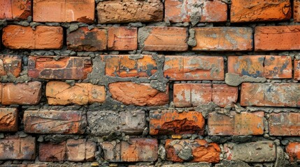 Obraz premium Construction of brick wall background