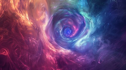 Naklejka premium Colorful Abstract Swirl. A Vibrant and Dynamic Background for Digital Art
