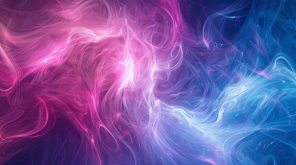 Fototapeta premium Abstract Colorful Swirls of Pink and Blue Smoke. Vibrant Background Image