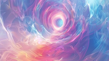 Obraz premium Abstract Colorful Swirl Tunnel, Fantasy Background or Texture