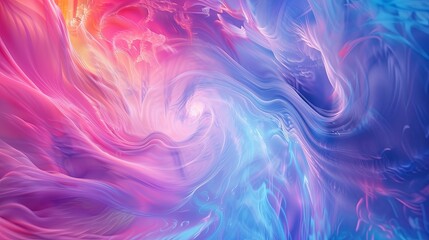 Obraz premium Abstract Swirl of Vivid Colors, Background Image for Digital Art, Design, and Fantasy Concepts